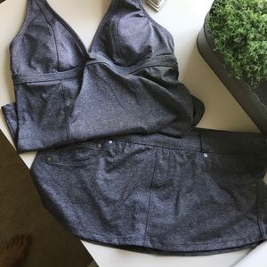 Gray Athleta bathing suit
